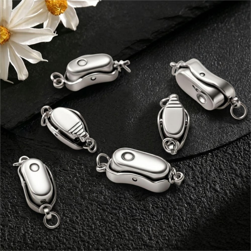2/5Pcs Stainless Steel Peanut  - огляд і ціна Pearl Trim Chain
