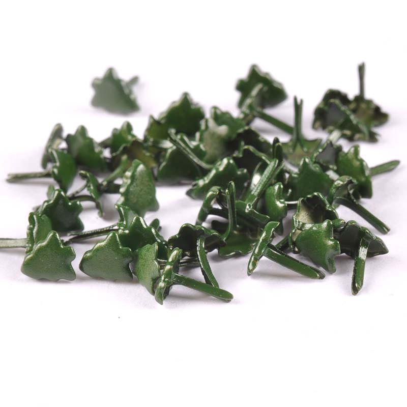 50pcs Mini Christmas Tree Brad - огляд і ціна Embellishments For Scrapbooking